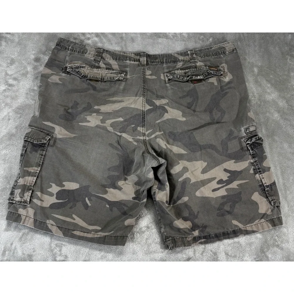 Lee Dungarees Cargo Shorts Mens 42 Green Camo Cotton Multi‎ Pocket